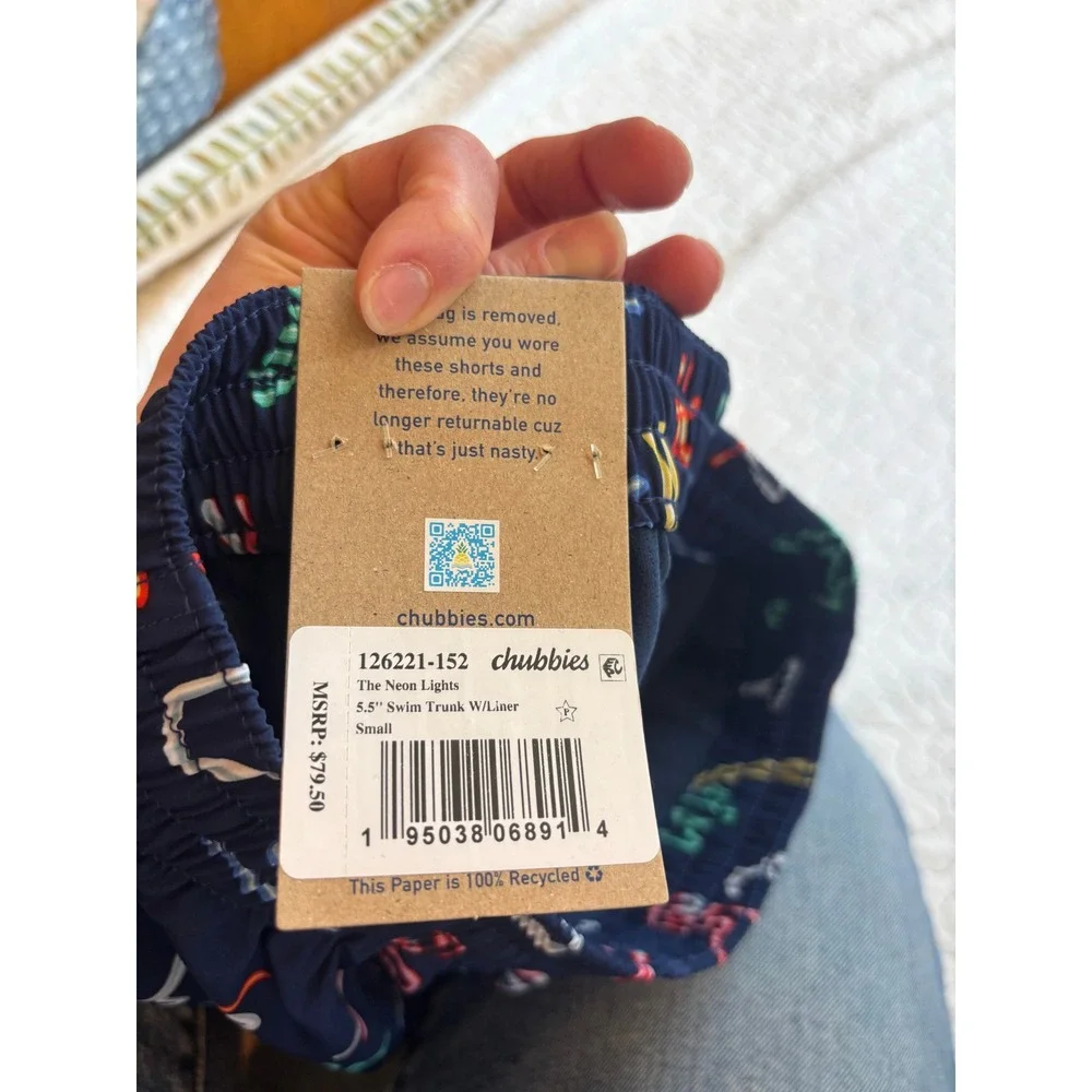 Chubbies Mens‎ Neon Tropical Swim Shorts 5.5